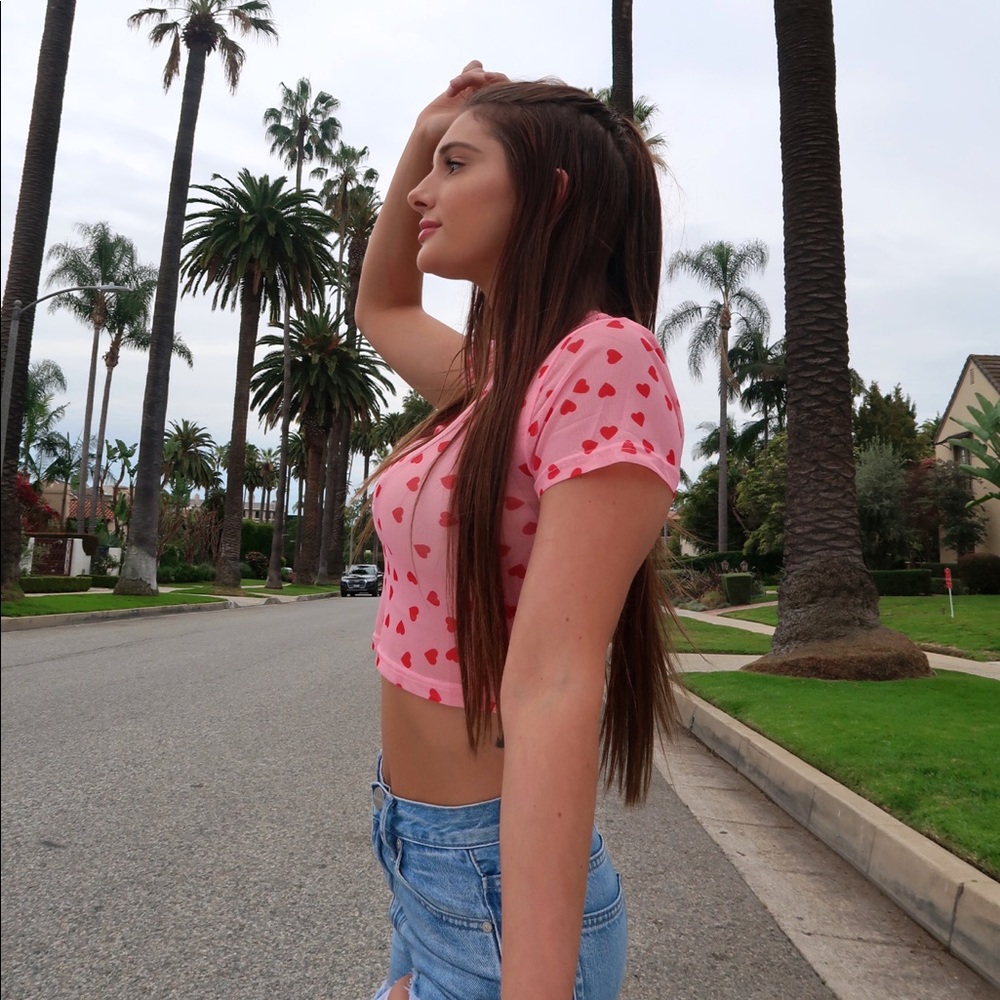 Crop heart shirt